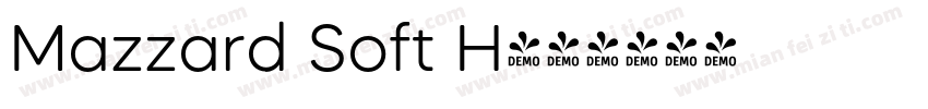 Mazzard Soft H字体转换